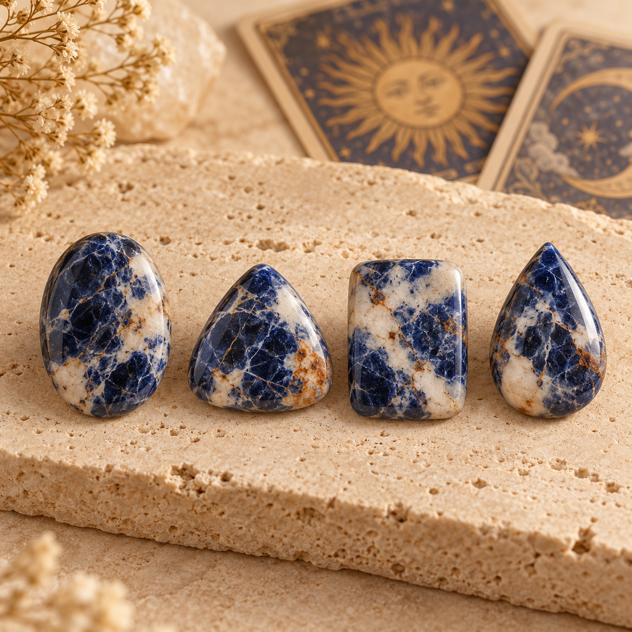 Piedra sodalita para leer el tarot